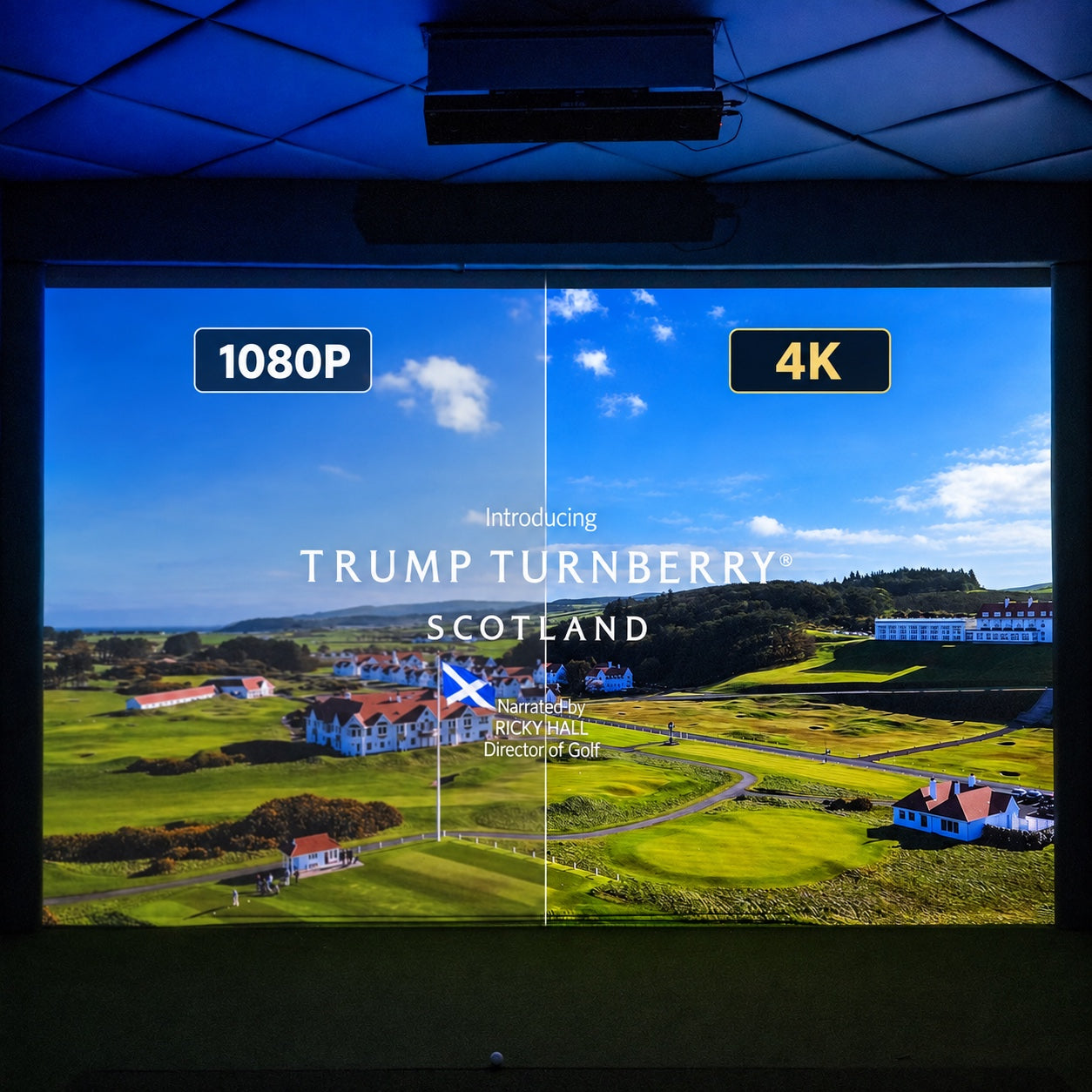 Golfbays Pro+ Golf Simulator Impact Screen 4K